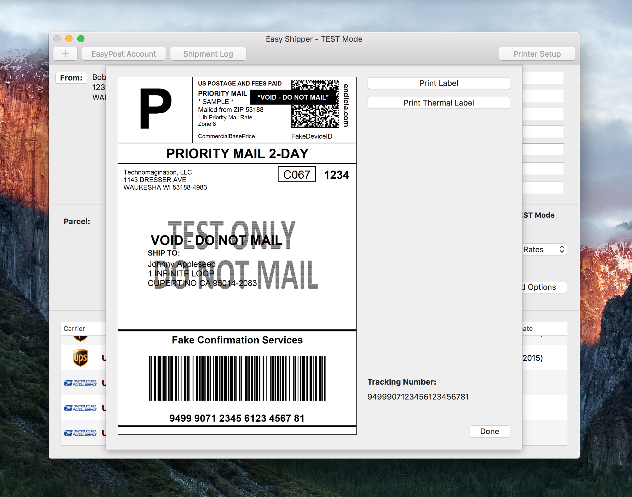 free shipping label software download for mac